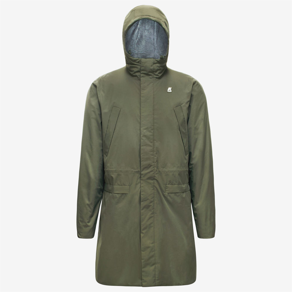 Jackets_Man_REMI RIPSTOP MARMOTTA_3/4 Length_GREEN BLACKISH  - Blue Depth - Commercial 1