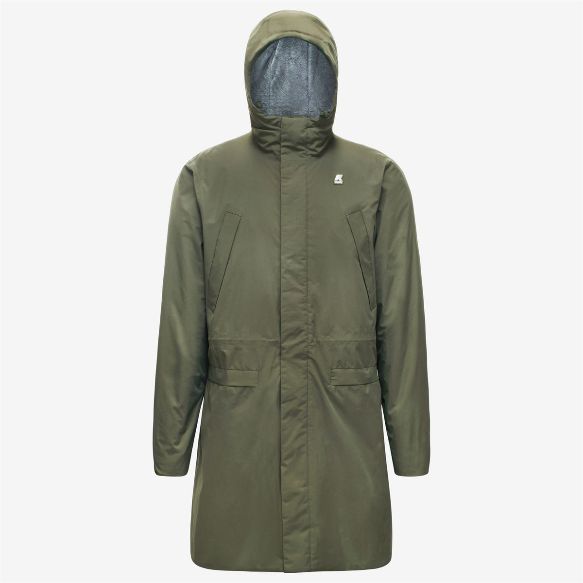 Jackets_Man_REMI RIPSTOP MARMOTTA_3/4 Length_GREEN BLACKISH  - Blue Depth - Commercial 1