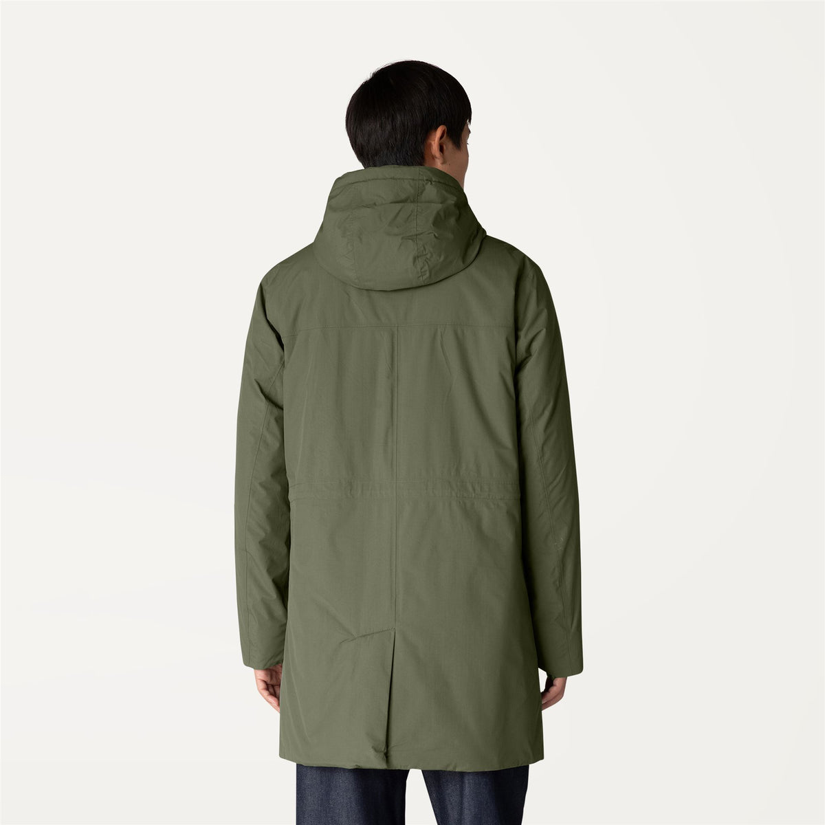 Jackets_Man_REMI RIPSTOP MARMOTTA_3/4 Length_GREEN BLACKISH  - Blue Depth - Commercial 6