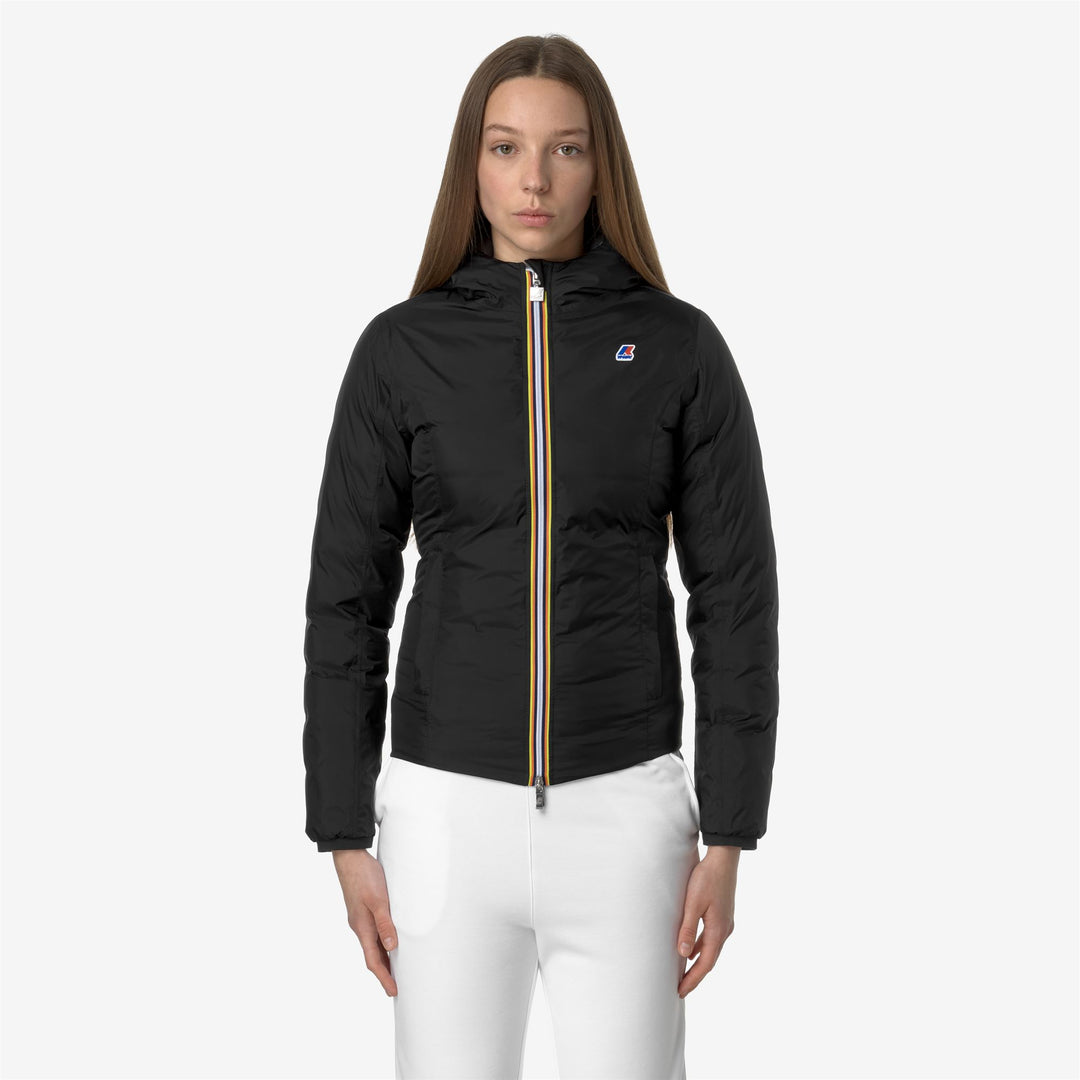 Chaqueta corta reversible aislante gris negro para mujer para frío extremo main