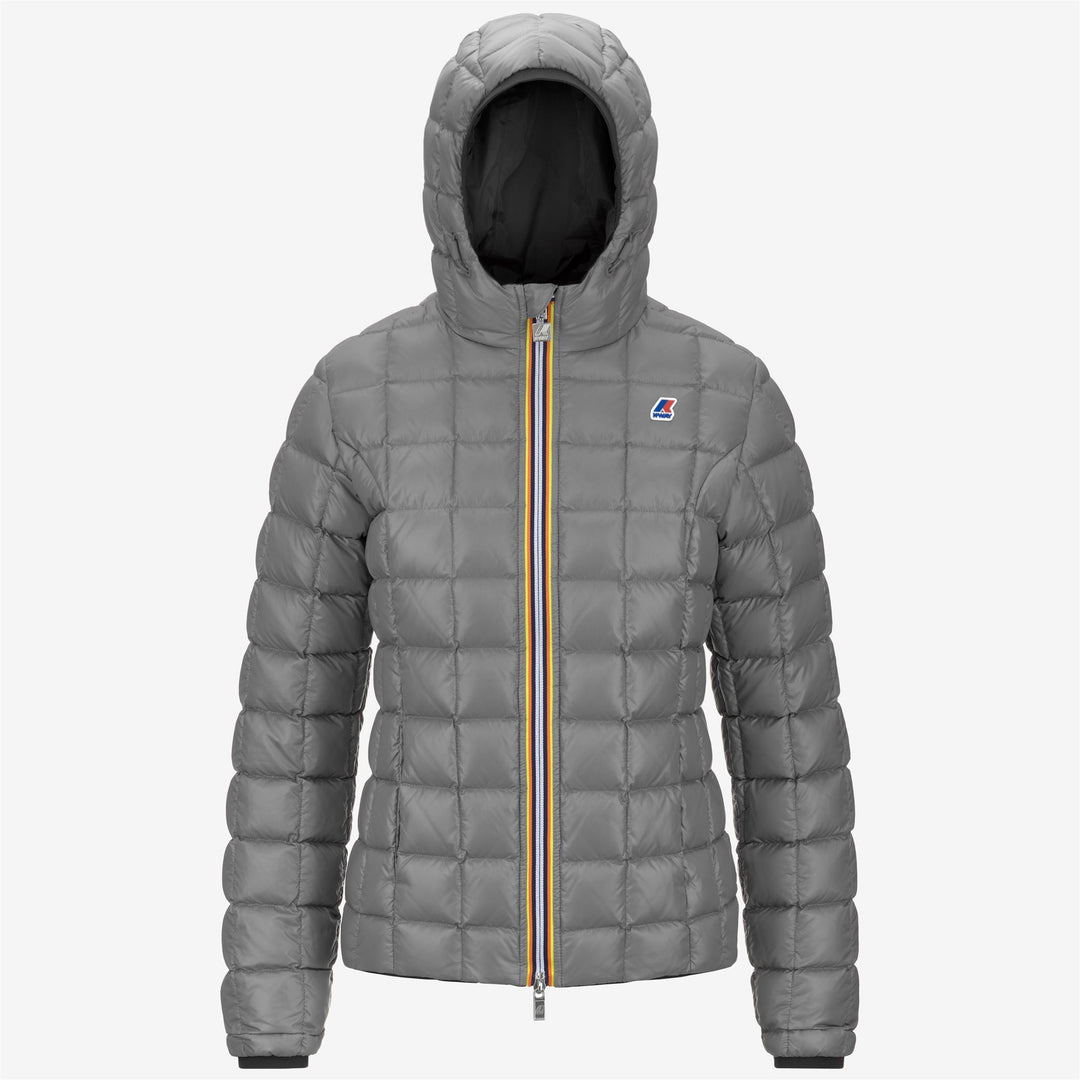 Chaqueta corta reversible aislante gris negro para mujer para frío extremo main