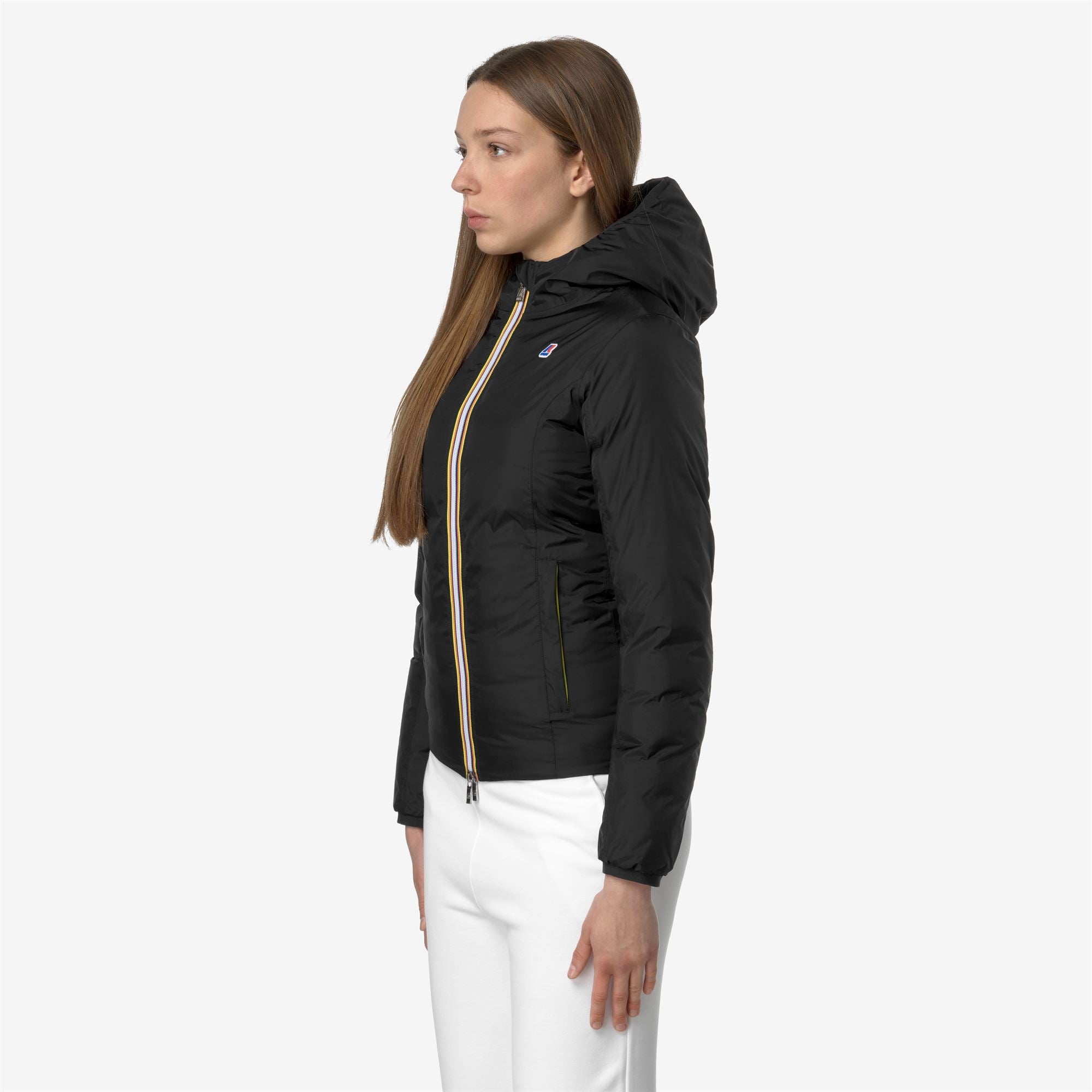 Jackets_WOMAN_LILY THERMO PLUS.2 DOUBLE_Short_Black Pure-Grey Smoked - Commercial 5