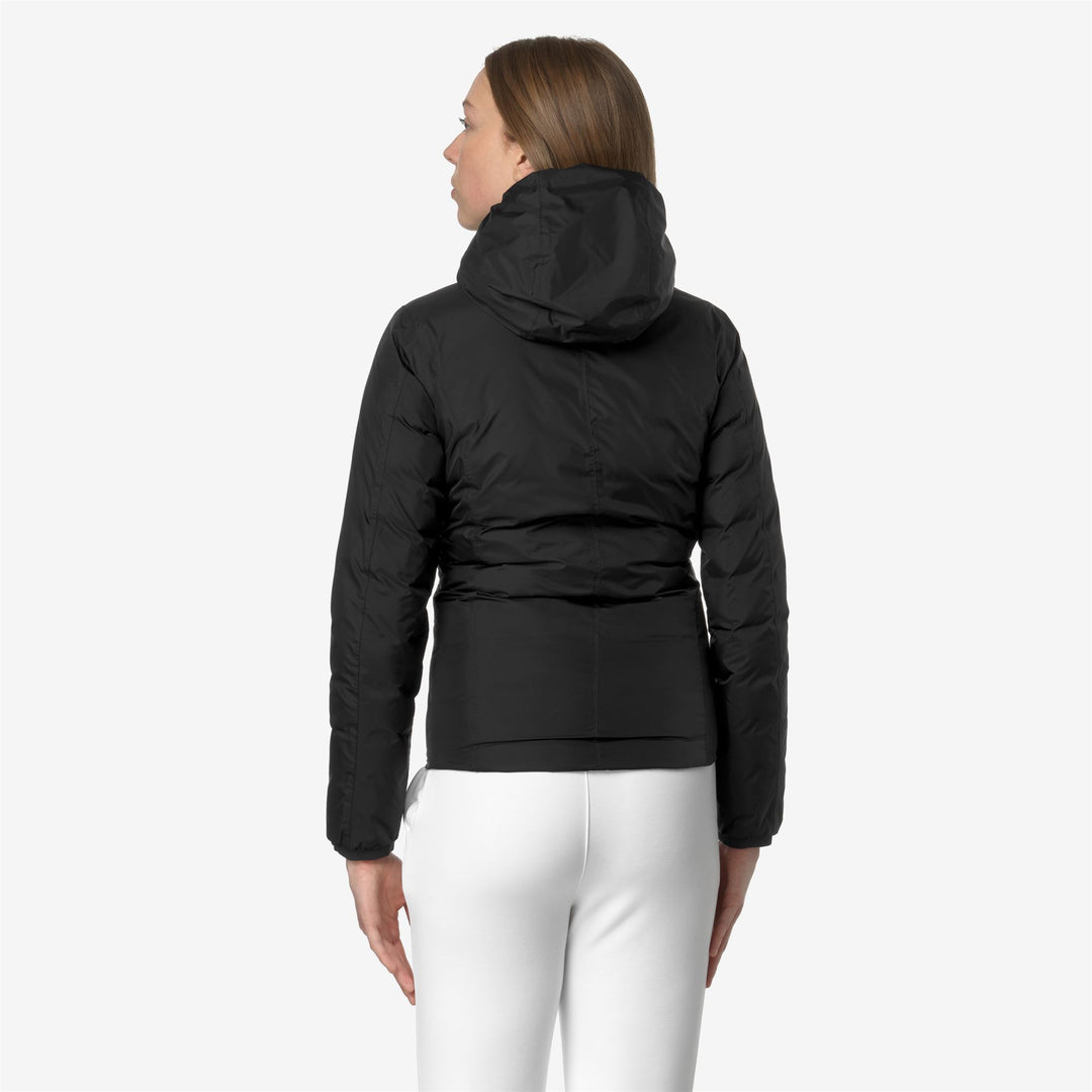 Chaqueta corta reversible aislante gris negro para mujer para frío extremo main