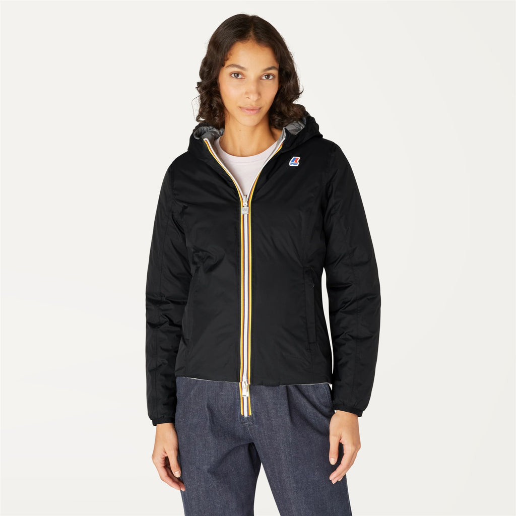 Jackets_Woman_LILY THERMO PLUS.2 DOUBLE_Short_Black Pure - Grey Md Steel - Commercial 4