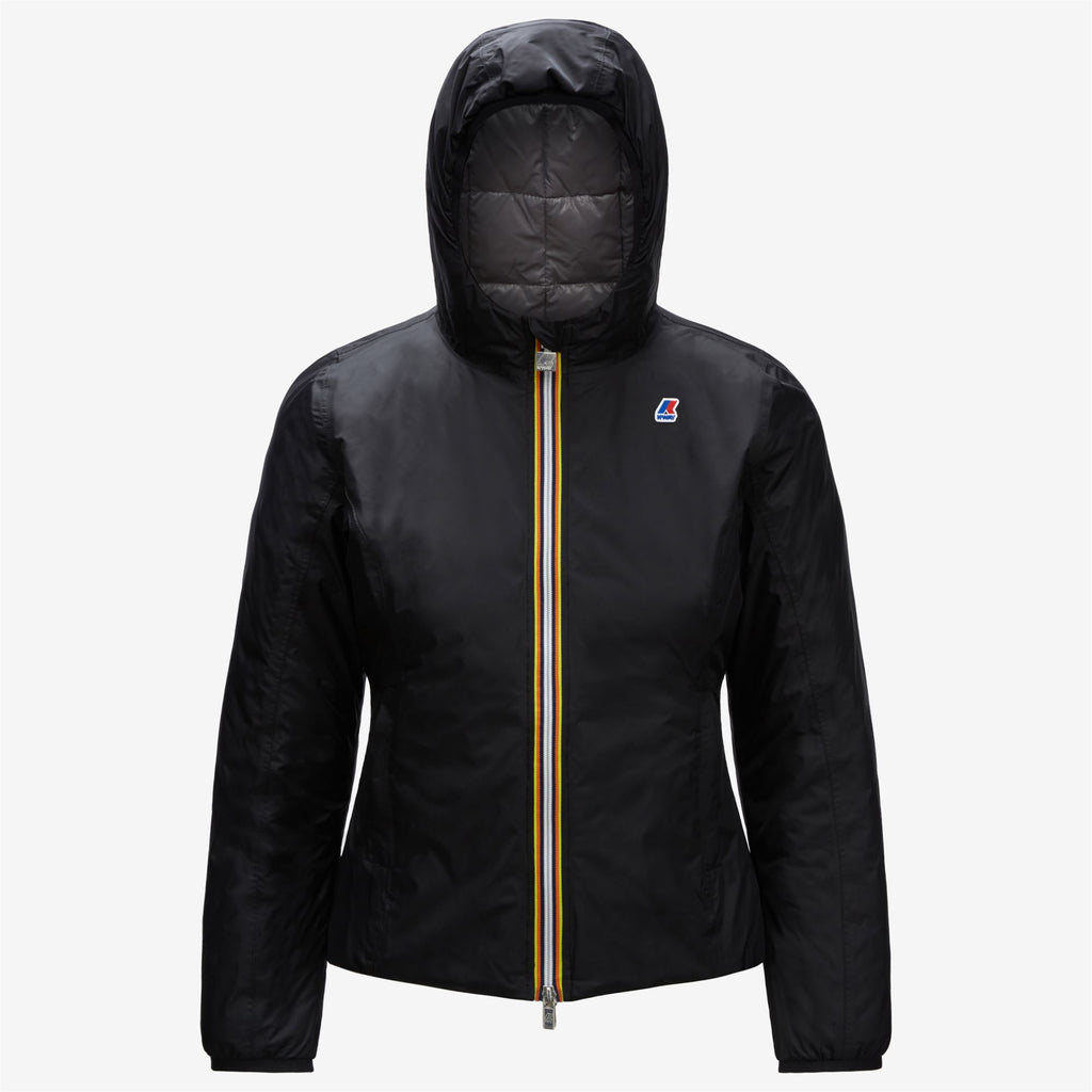 Jackets_Woman_LILY THERMO PLUS.2 DOUBLE_Short_Black Pure - Grey Md Steel - Commercial 1