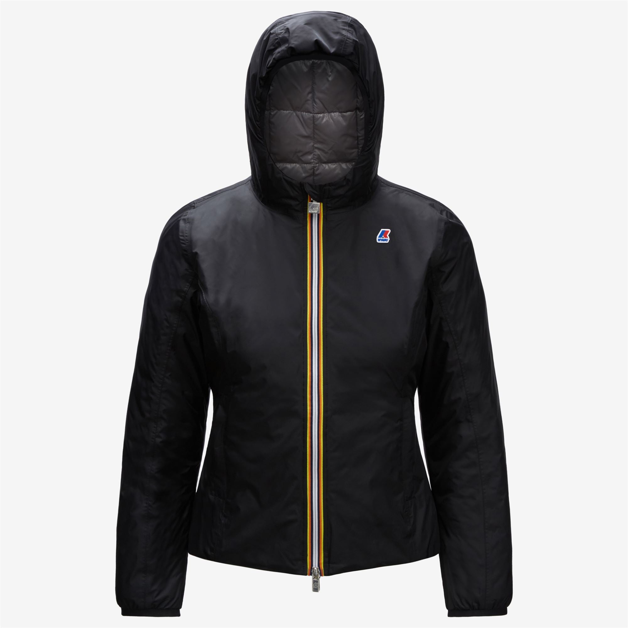 Jackets_Woman_LILY THERMO PLUS.2 DOUBLE_Short_Black Pure - Grey Md Steel - Commercial 1