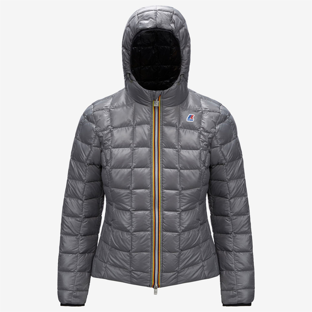 Jackets_Woman_LILY THERMO PLUS.2 DOUBLE_Short_Black Pure - Grey Md Steel - Commercial 2