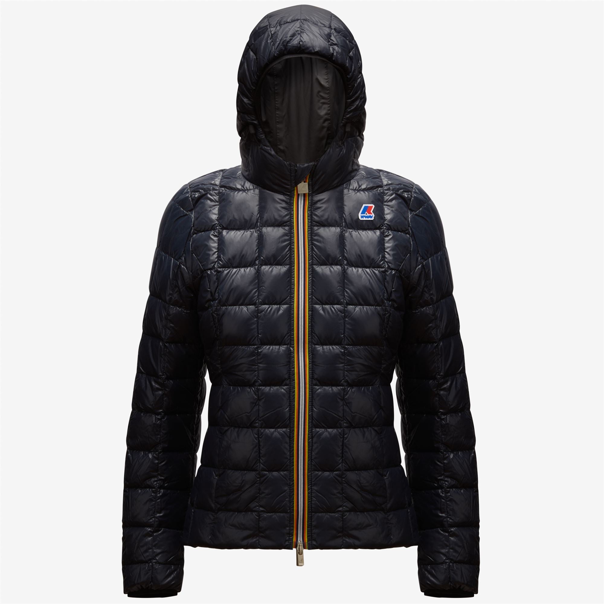 Jackets_WOMAN_LILY THERMO PLUS.2 DOUBLE_Short_Black Pure - Blue Depth - Commercial 1