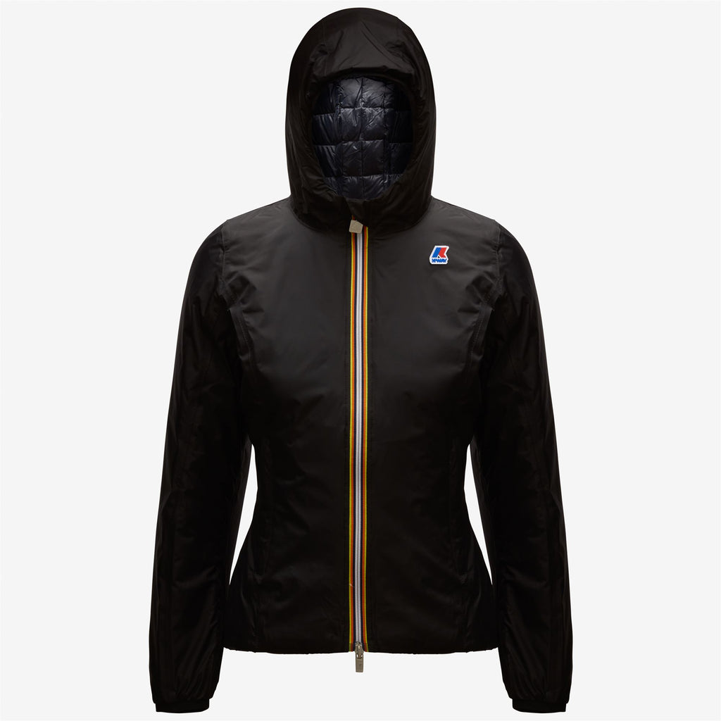 Jackets_WOMAN_LILY THERMO PLUS.2 DOUBLE_Short_Black Pure - Blue Depth - Commercial 2