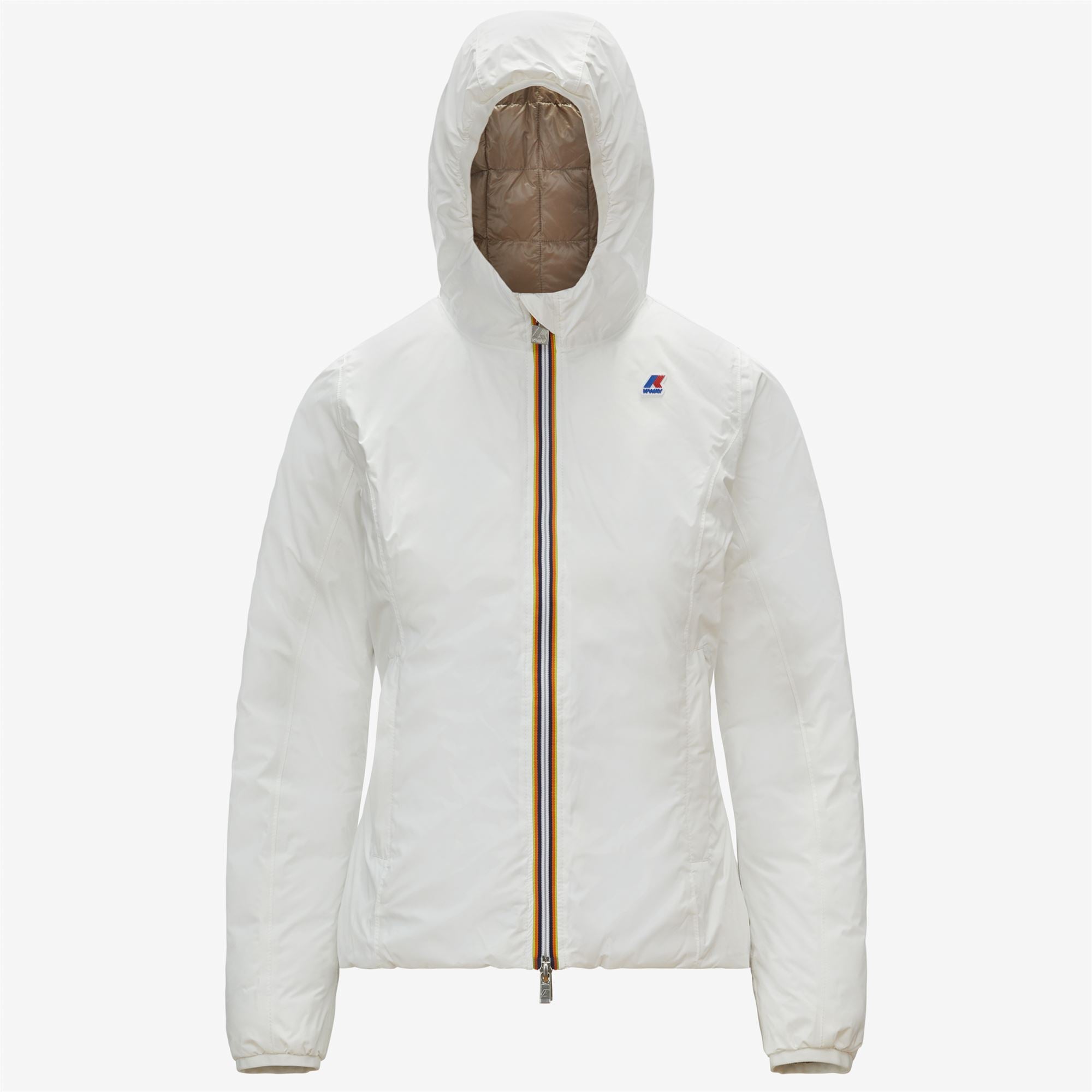 Jackets_WOMAN_LILY THERMO PLUS.2 DOUBLE_Short_White Milk - Beige Taupe - Commercial 2