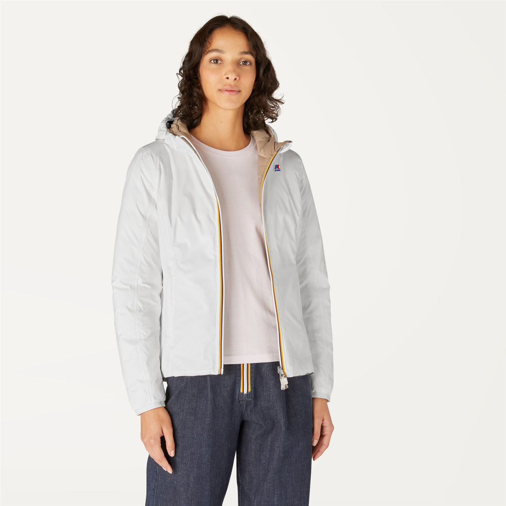 Jackets_WOMAN_LILY THERMO PLUS.2 DOUBLE_Short_White Milk - Beige Taupe - Commercial 4