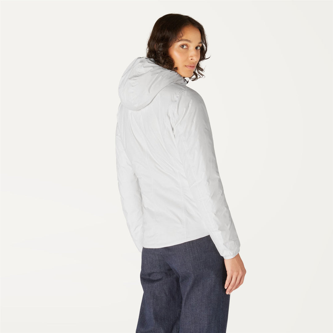 Giacca Invernale Reversibile Donna Beige Grigia con Imbottitura in Piuma main