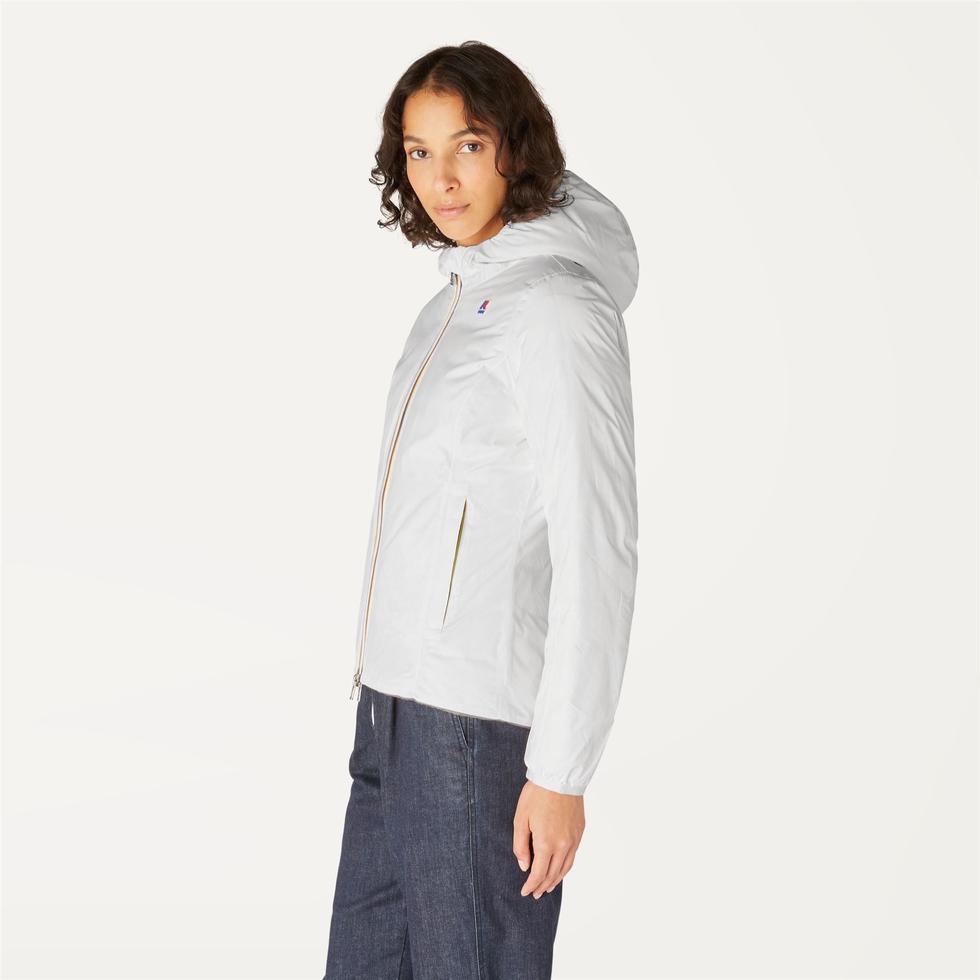 Jackets_WOMAN_LILY THERMO PLUS.2 DOUBLE_Short_White Milk - Beige Taupe - Commercial 5