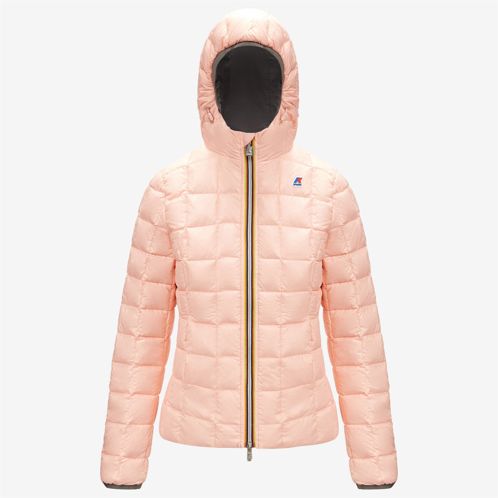 Jackets_Woman_LILY THERMO PLUS.2 DOUBLE_Short_Grey Md Steel - Pink Dafne - Commercial 2