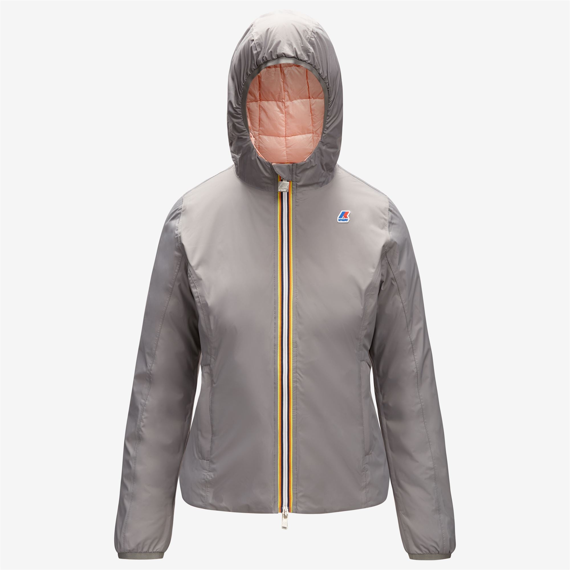 Jackets_Woman_LILY THERMO PLUS.2 DOUBLE_Short_Grey Md Steel - Pink Dafne - Commercial 1