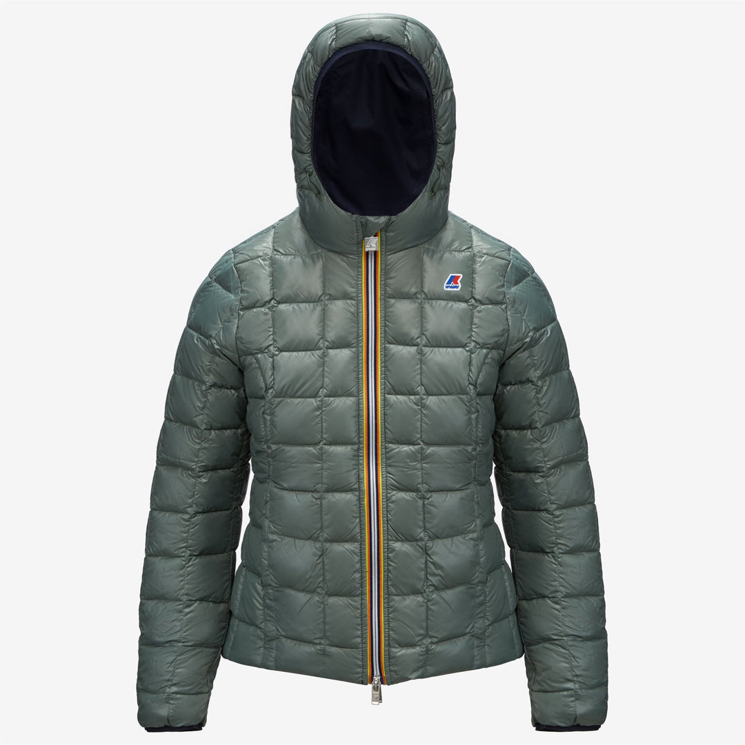 Giacca Corto Insulated Reversibile Donna Verde Blu main