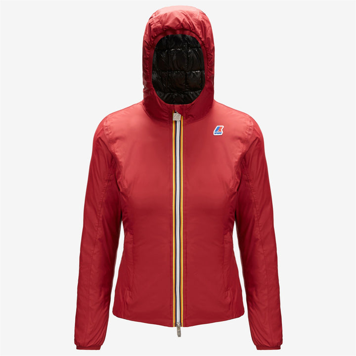 Giacca Corto Insulated Reversibile Donna Rossa e Nera 5