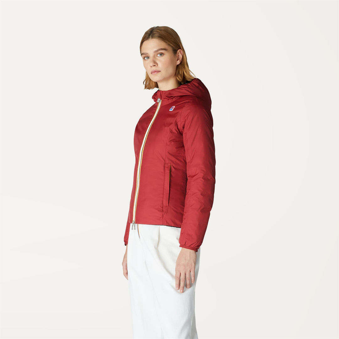 Giacca Corto Insulated Reversibile Donna Rossa e Nera main