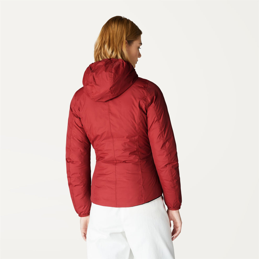 Giacca Corto Insulated Reversibile Donna Rossa e Nera main