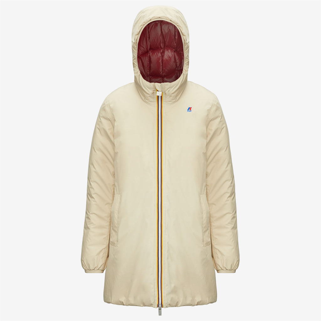 Jackets_Woman_SOPHIE THERMO PLUS.2 DOUBLE_Mid_Beige Grey - Red Dk Tomato - Commercial 1