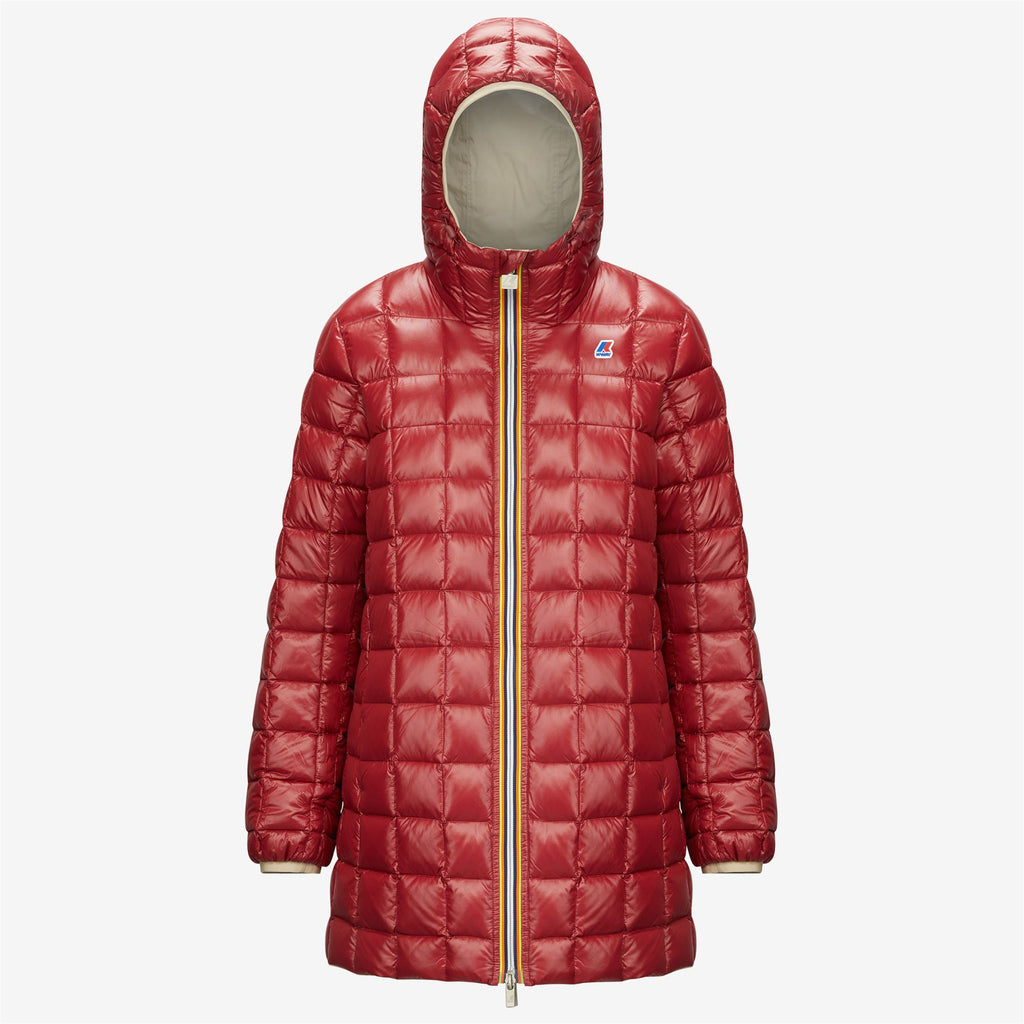 Jackets_Woman_SOPHIE THERMO PLUS.2 DOUBLE_Mid_Beige Grey - Red Dk Tomato - Commercial 2