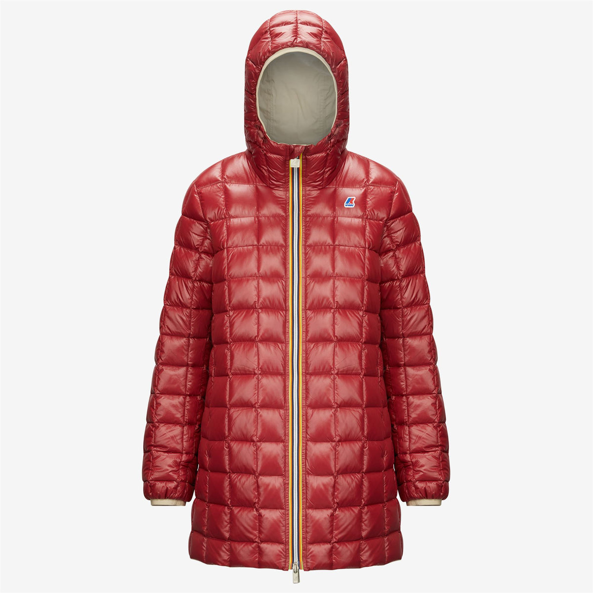 Jackets_Woman_SOPHIE THERMO PLUS.2 DOUBLE_Mid_Beige Grey - Red Dk Tomato - Commercial 2