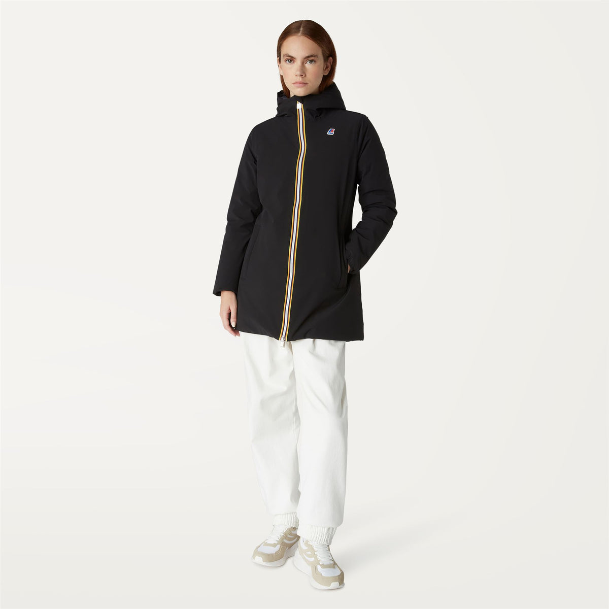 Jackets_Woman_SOPHIE WARM DOUBLE_Mid_Black Pure - Blue Depth - Commercial 4