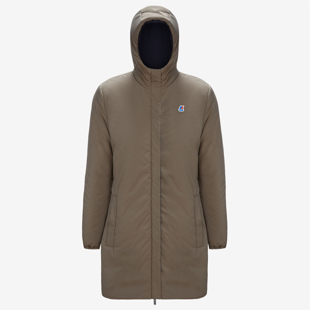 Jackets_Woman_SOPHIE WARM DOUBLE_Mid_Blue Depth - Beige Taupe - Commercial 2
