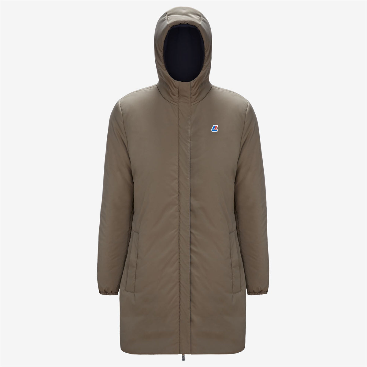 Jackets_Woman_SOPHIE WARM DOUBLE_Mid_Blue Depth - Beige Taupe - Commercial 2