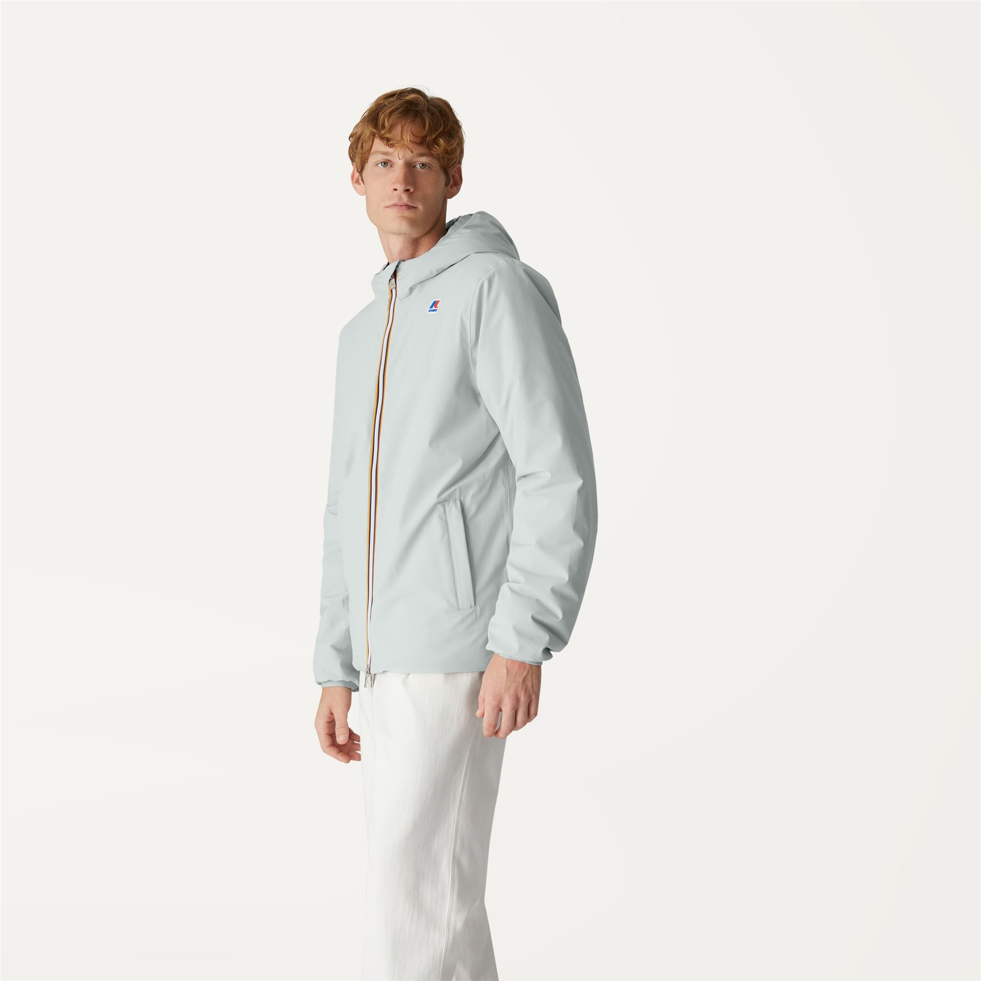 Jackets_Man_JACQUES WARM DOUBLE_Short_Grey Lt - Black Pure - Commercial 5