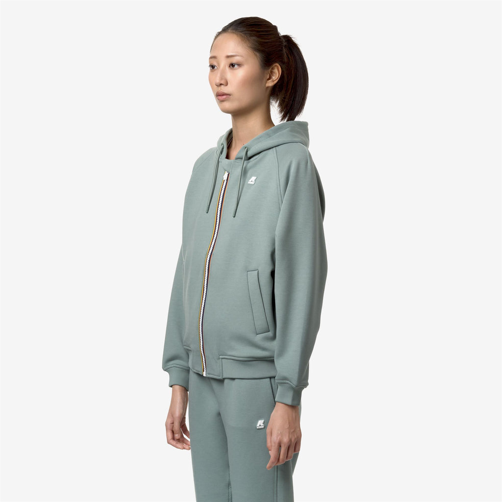 Fleece_Woman_LYDIE LIGHT SPACER_Jacket_Green Mold - Commercial 5