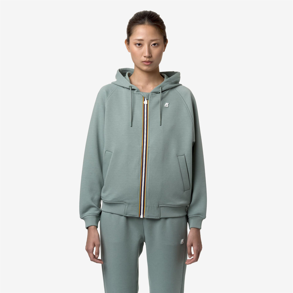 Fleece_Woman_LYDIE LIGHT SPACER_Jacket_Green Mold - Commercial 4