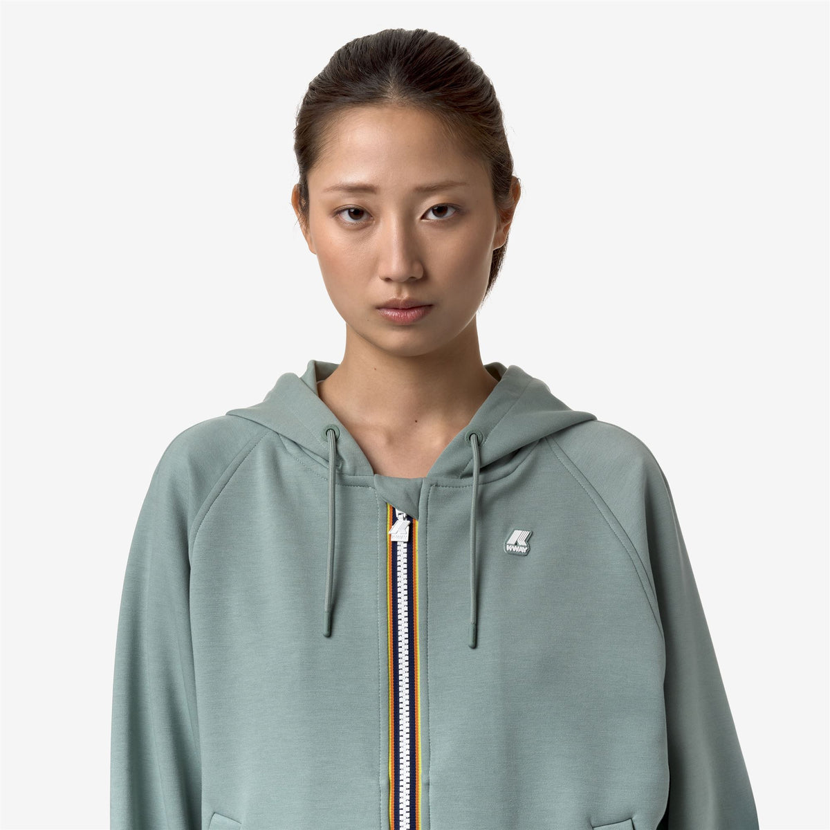 Fleece_Woman_LYDIE LIGHT SPACER_Jacket_Green Mold - Commercial 7