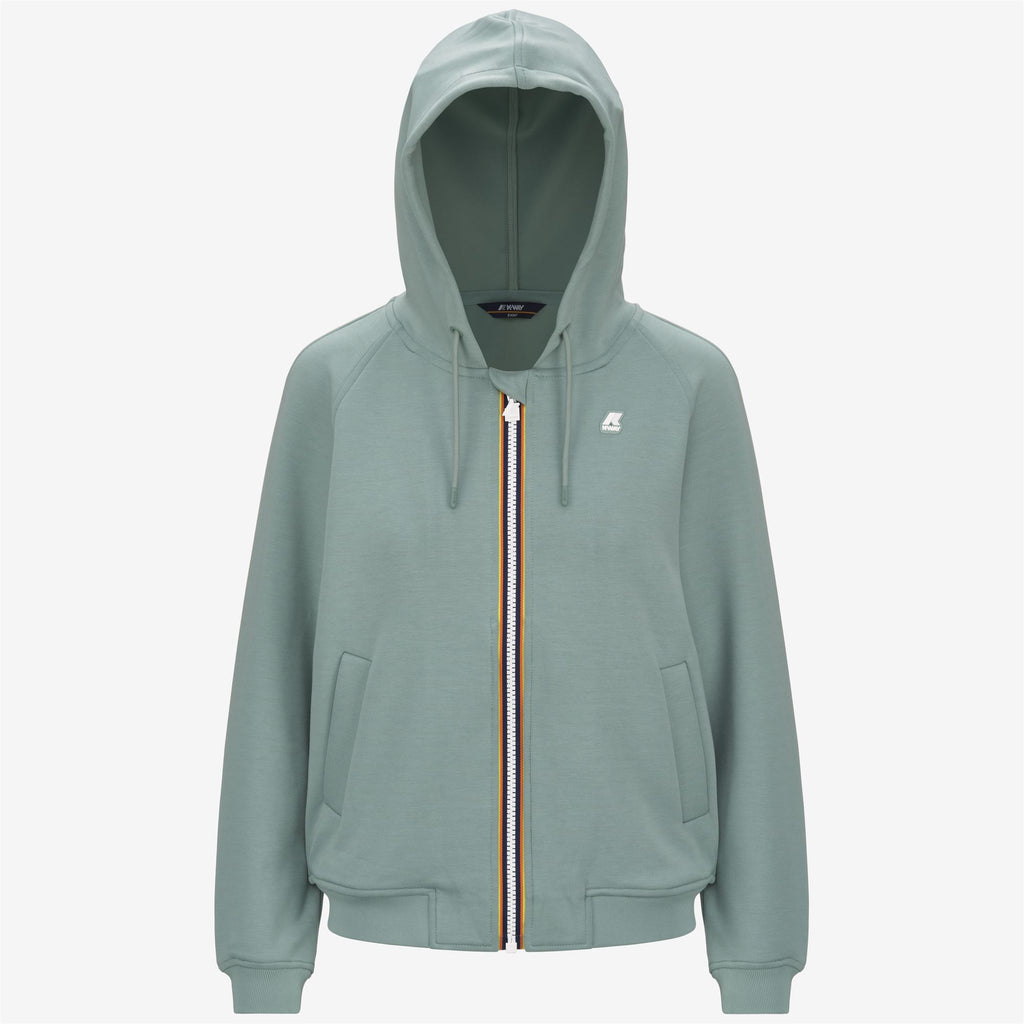 Fleece_Woman_LYDIE LIGHT SPACER_Jacket_Green Mold - Commercial 1