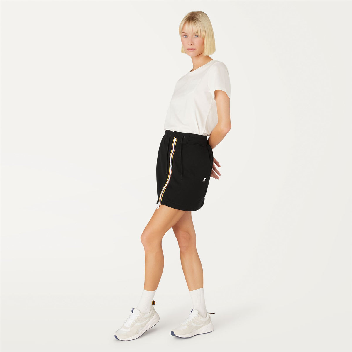 Skirts_Woman_JOSETTE LIGHT SPACER_Short_Black Pure - Commercial 4