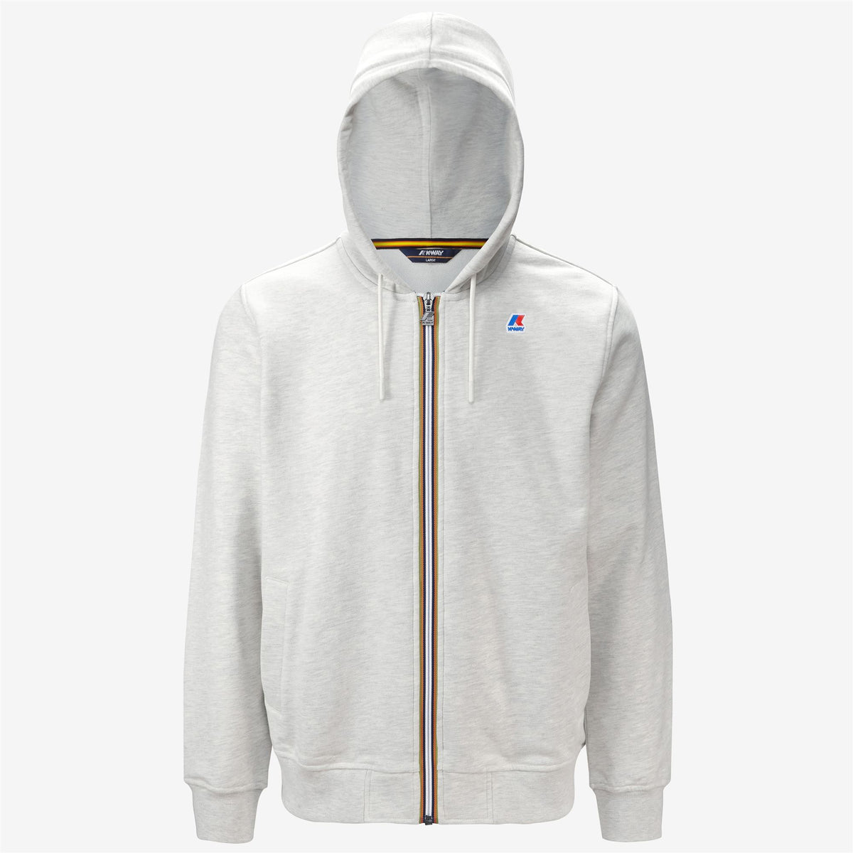 Fleece_Man_ANTHONY_Jacket_White  Melange - Commercial 1