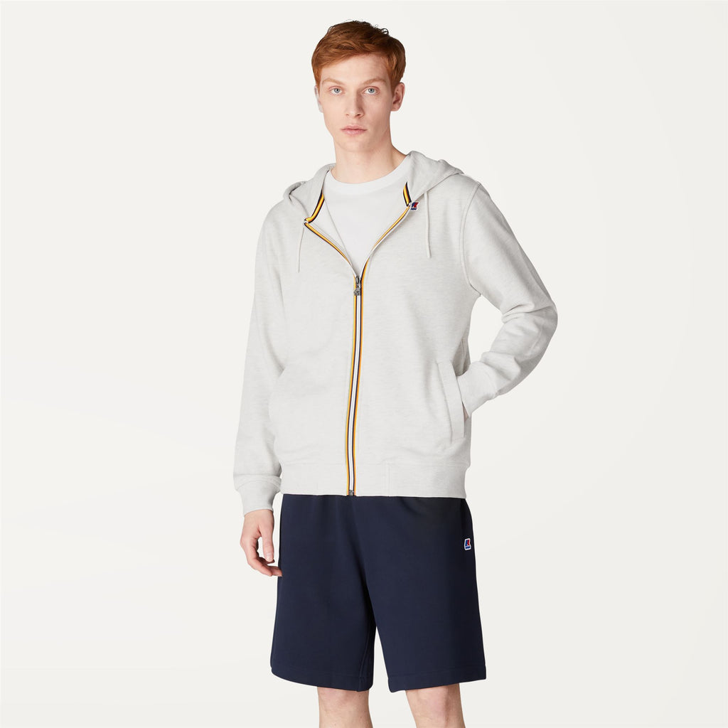 Fleece_Man_ANTHONY_Jacket_White  Melange - Commercial 4