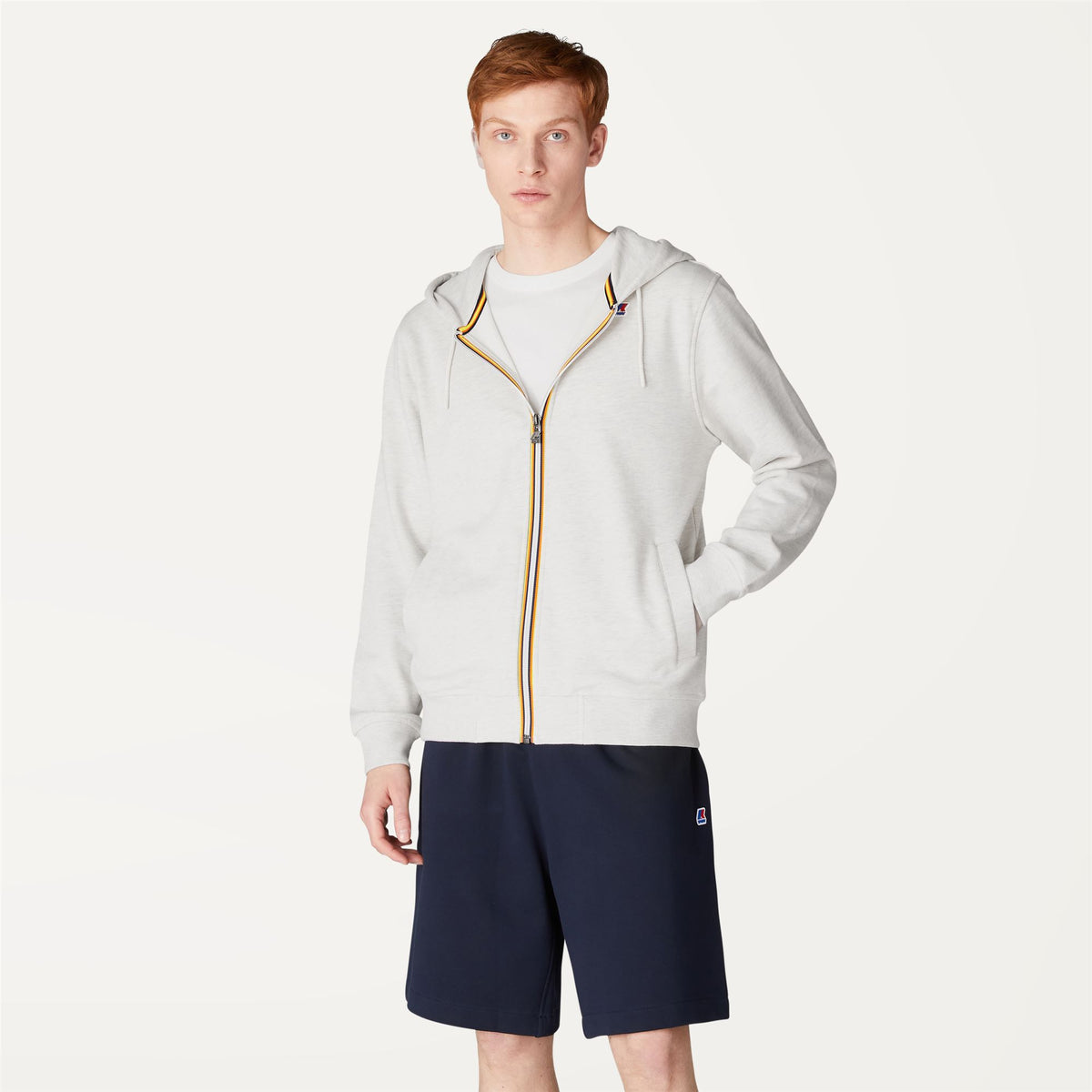 Fleece_Man_ANTHONY_Jacket_White  Melange - Commercial 4