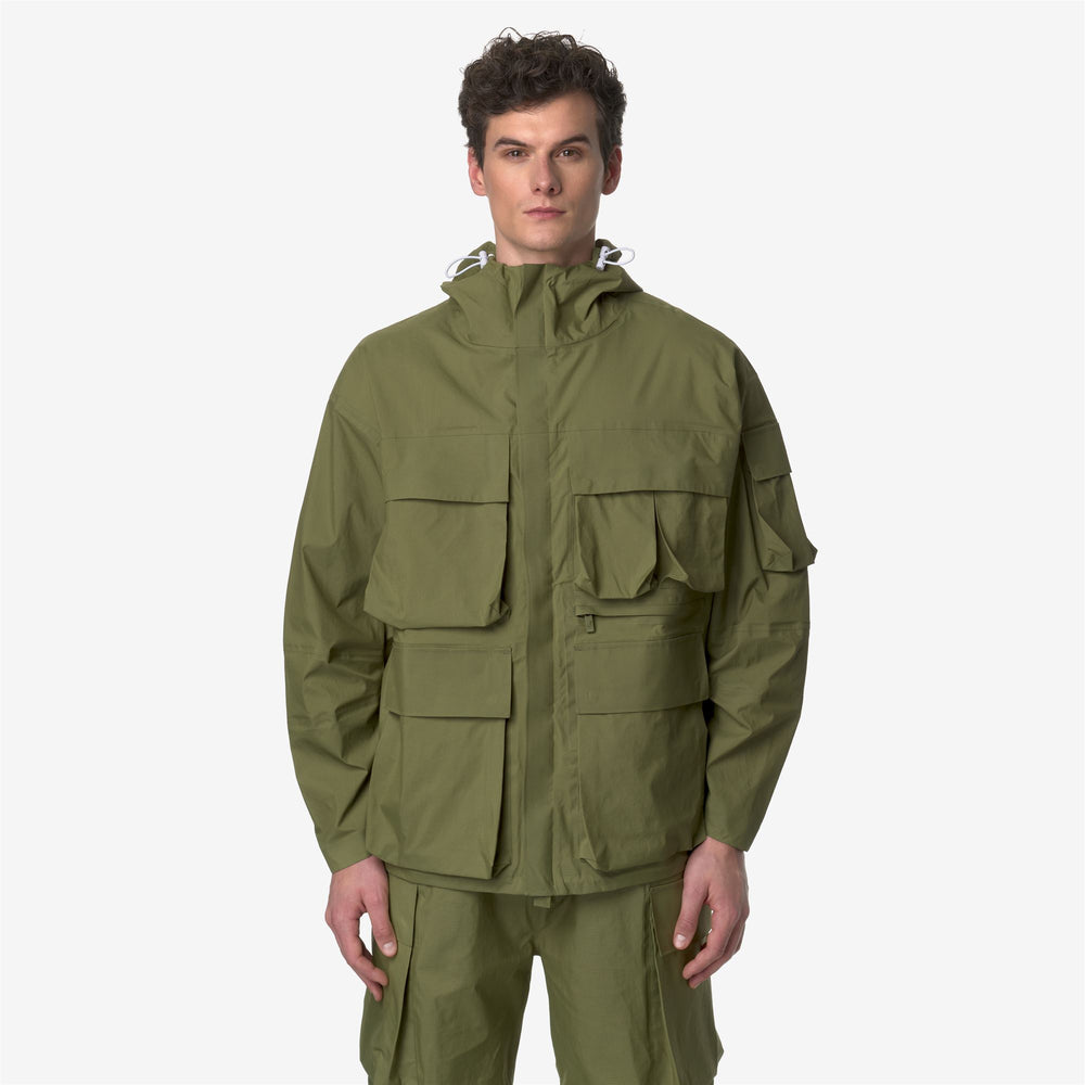 Sphagnum green Unisex Waterproof Mid Jacket for City Wear 02