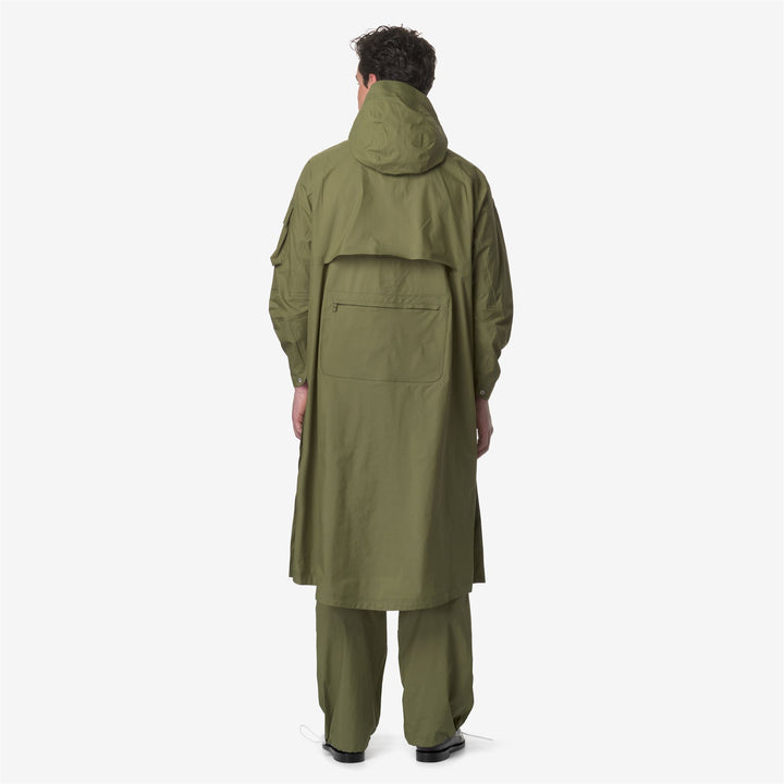 Jackets Unisex PARK-SHELL Long GREEN SPHAGNUM Dressed Front Double		