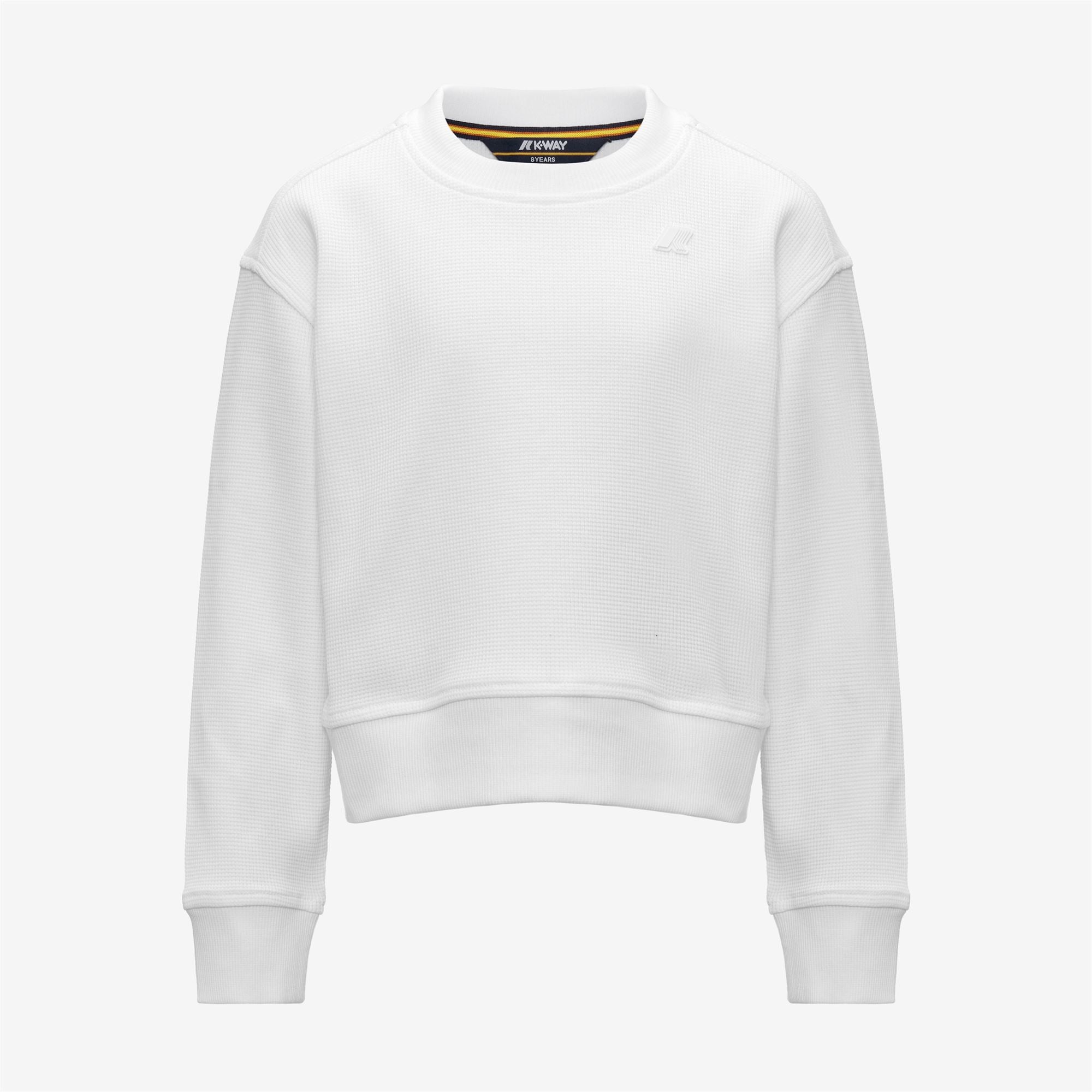 Fleece_Girl_P. CARMYSSE WAFFLE_Pull Over_White - White - Commercial 1