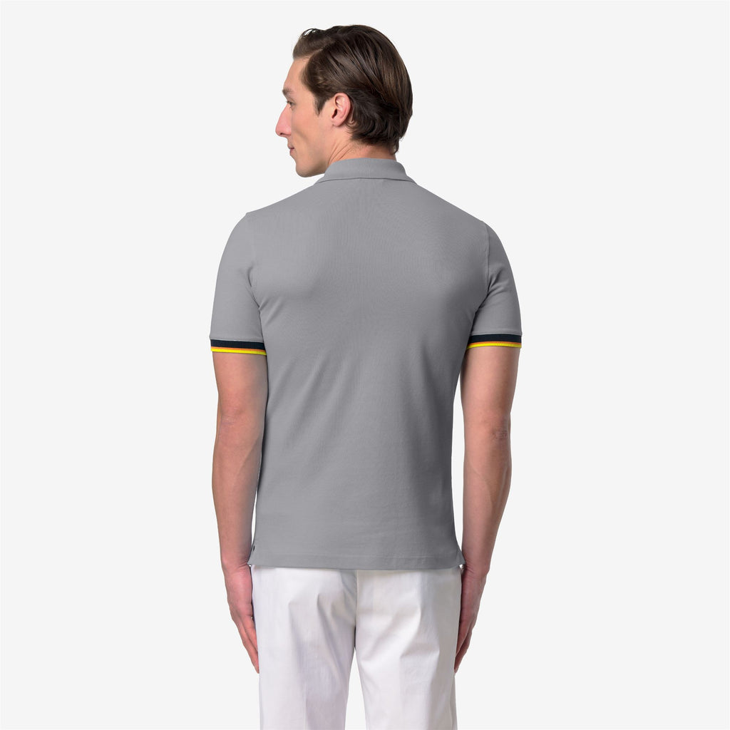 Polo Shirts_Man_VINCENT SLIM PIQUE_Polo_Grey Frost - Commercial 6