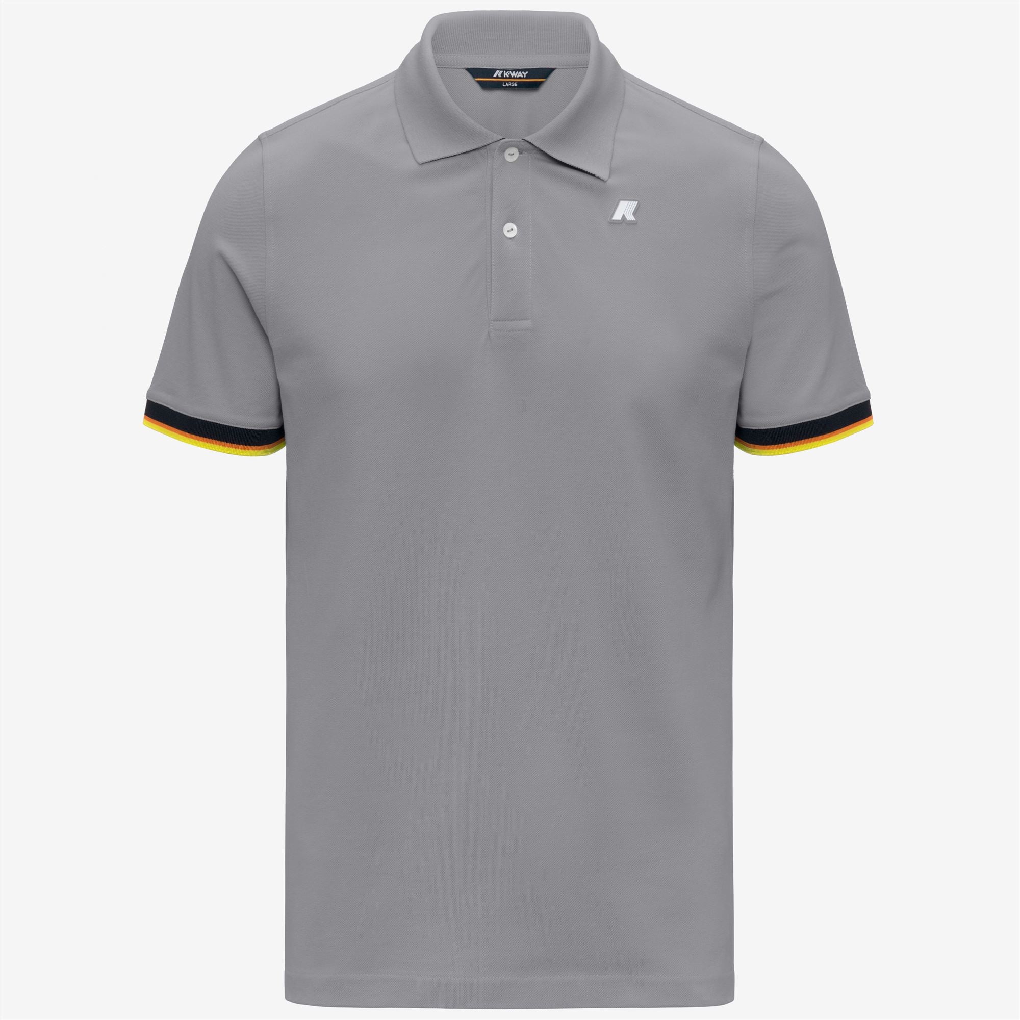 Polo Shirts_Man_VINCENT SLIM PIQUE_Polo_Grey Frost - Commercial 1