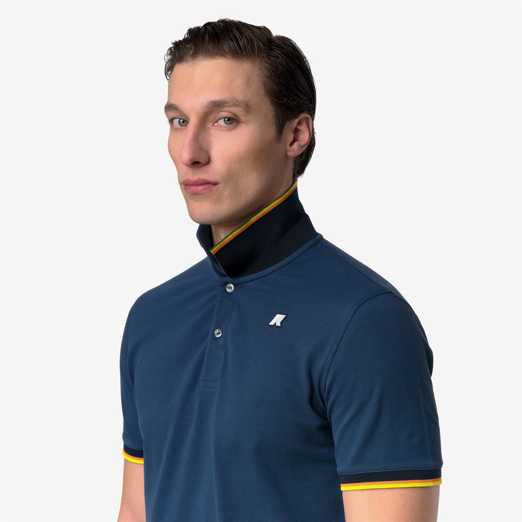 Polo Shirts_Man_VINCENT SLIM PIQUE_Polo_Blue Insignia - Commercial 7