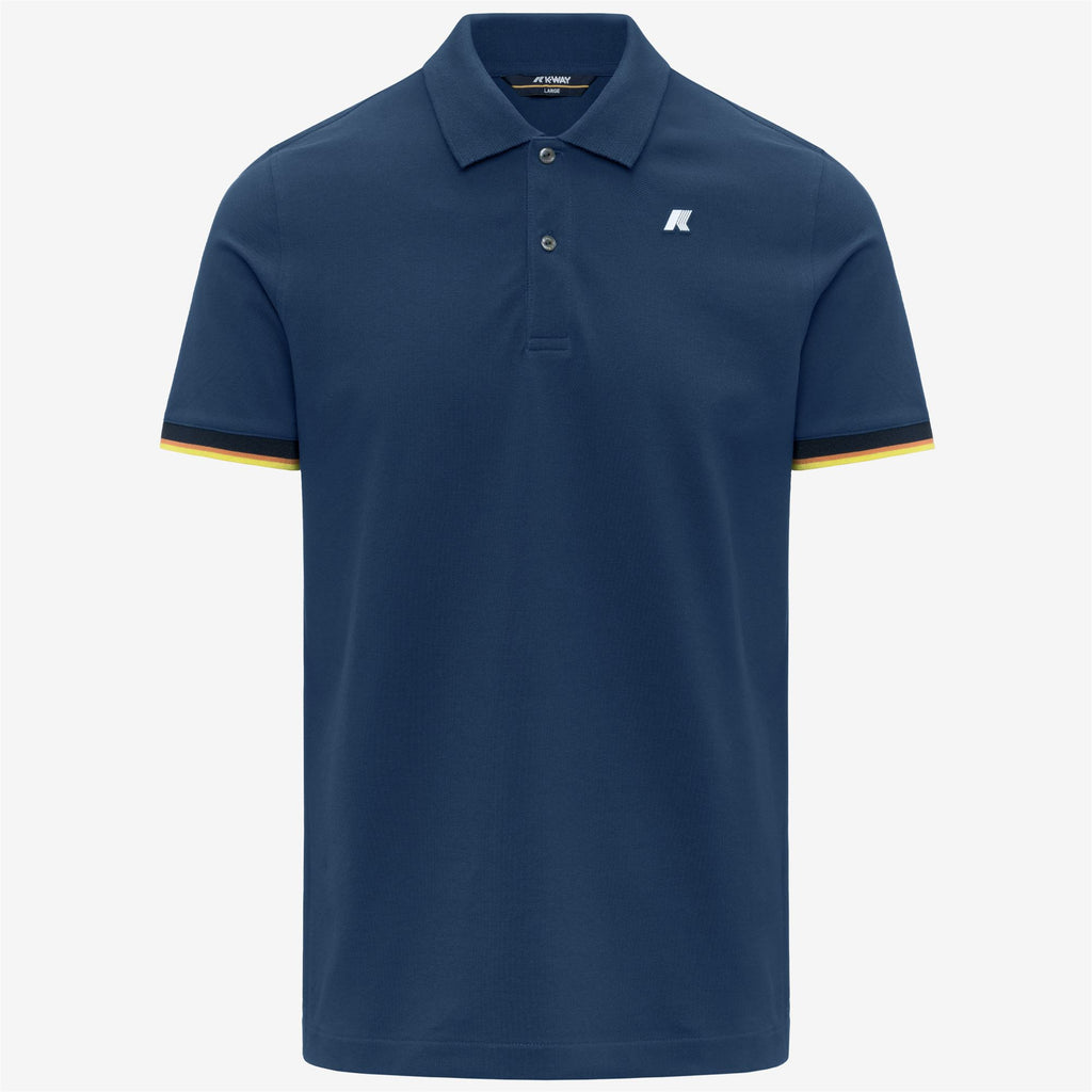 Polo Shirts_Man_VINCENT SLIM PIQUE_Polo_Blue Insignia - Commercial 1