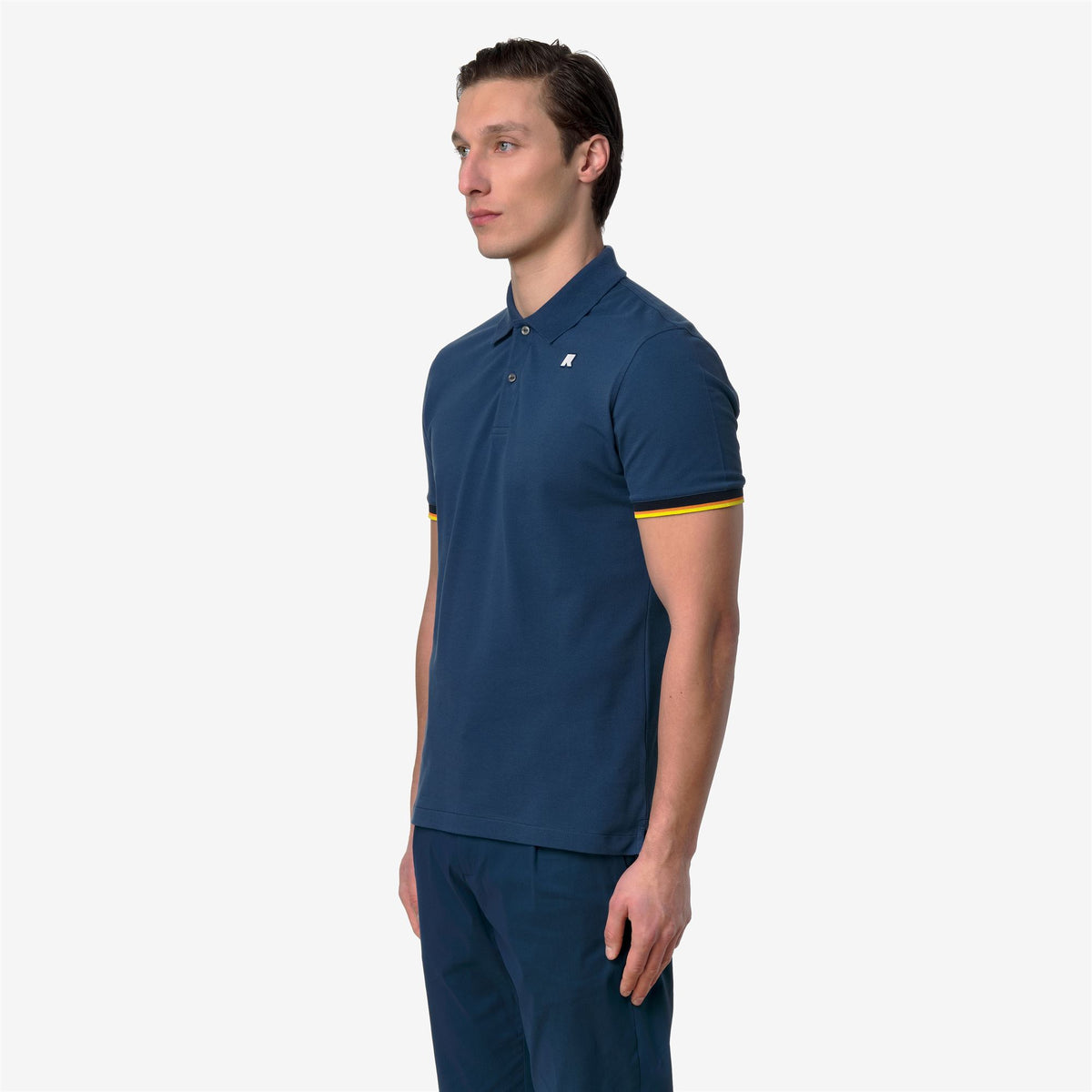 Polo Shirts_Man_VINCENT SLIM PIQUE_Polo_Blue Insignia - Commercial 5