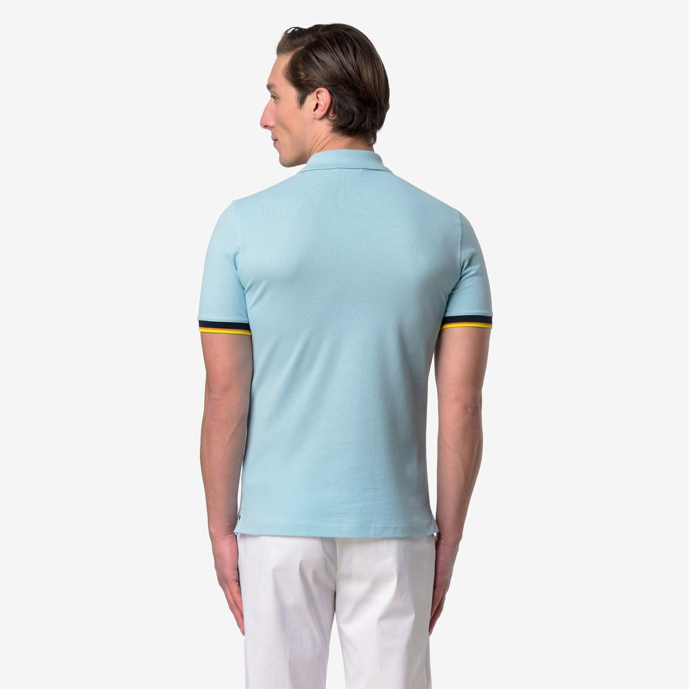 VINCENT PIQUE SLIM Polo Shirts Polo Man Blue Dream 02
