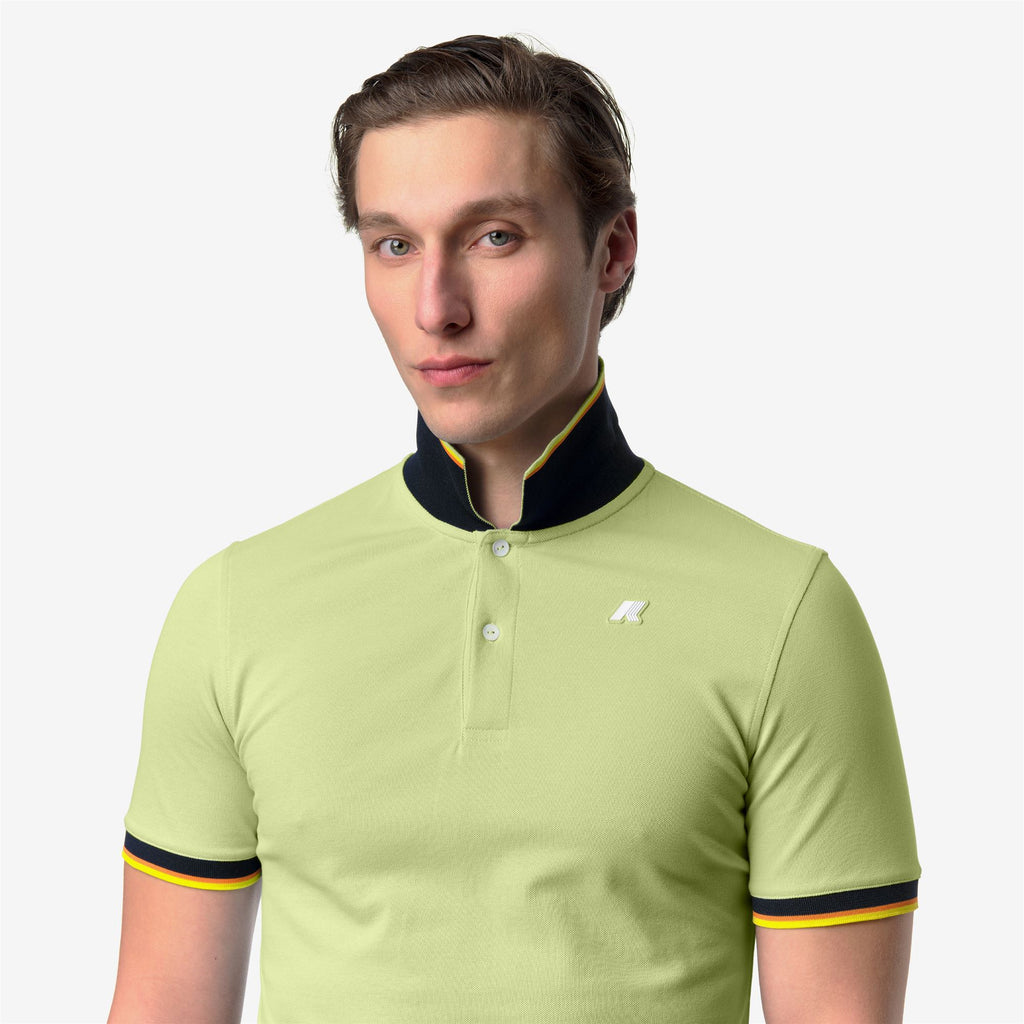 Polo Shirts_Man_VINCENT SLIM PIQUE_Polo_Green Dk Lime - Commercial 7