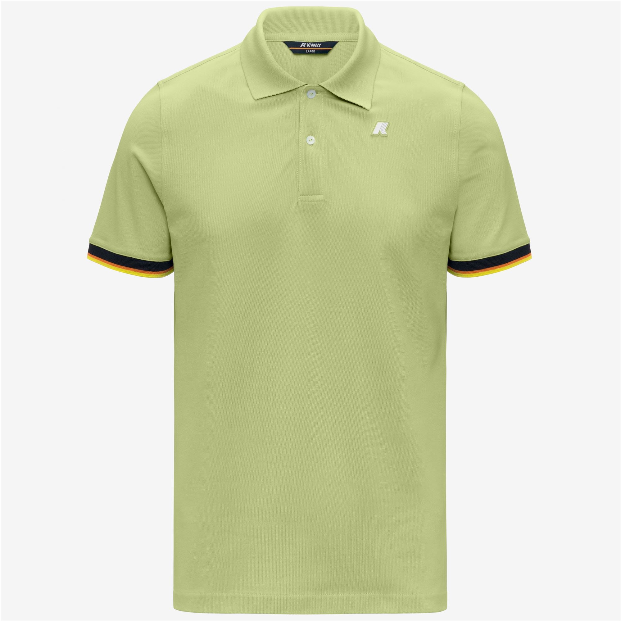 Polo Shirts_Man_VINCENT SLIM PIQUE_Polo_Green Dk Lime - Commercial 1