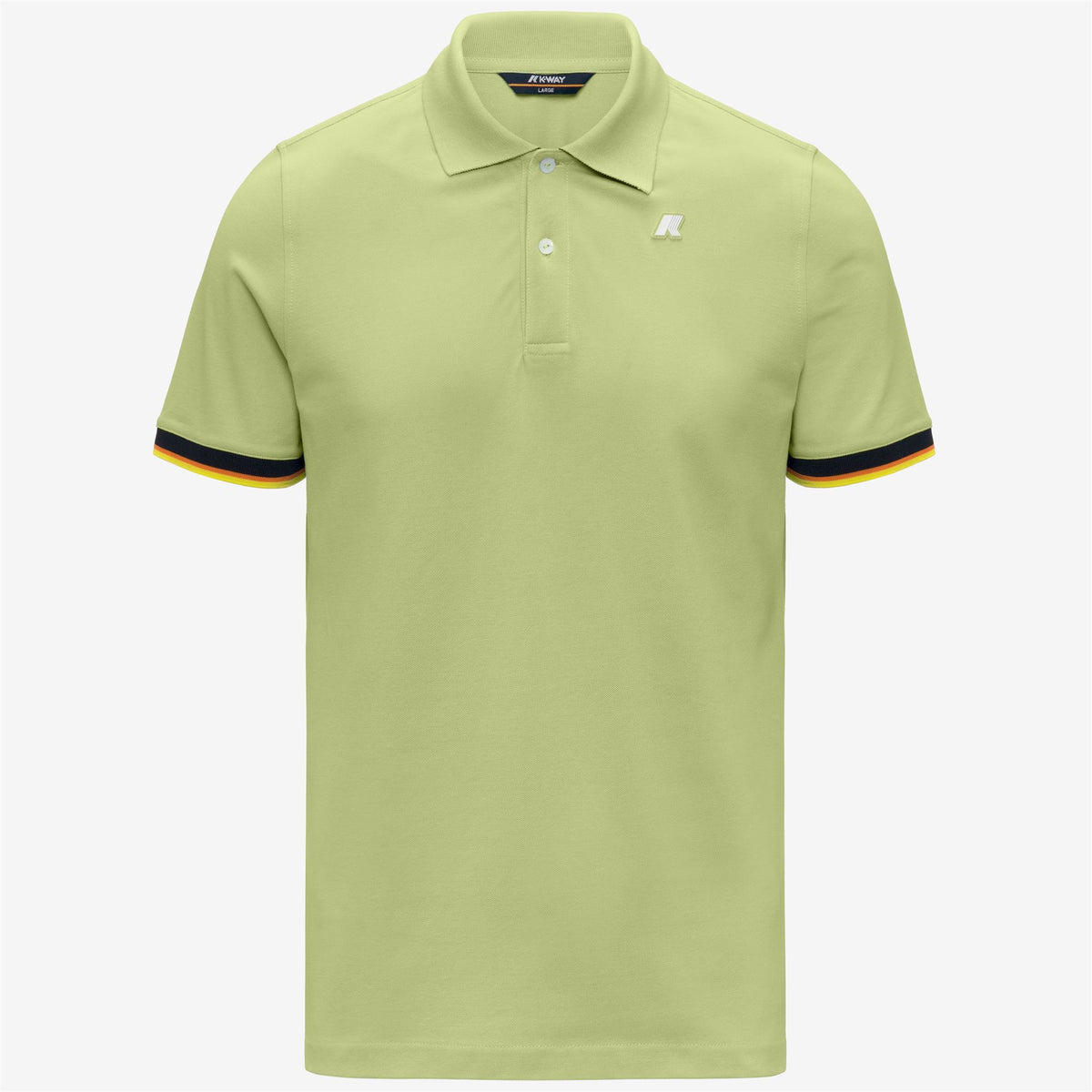 Polo Shirts_Man_VINCENT SLIM PIQUE_Polo_Green Dk Lime - Commercial 1